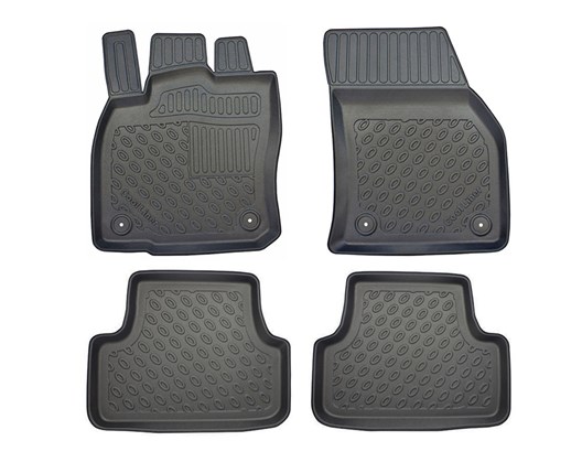 Premium Fußraumschalen für Seat Ateca 9.2016- / Skoda Karoq 11.2017- (auch Facelift 2022)