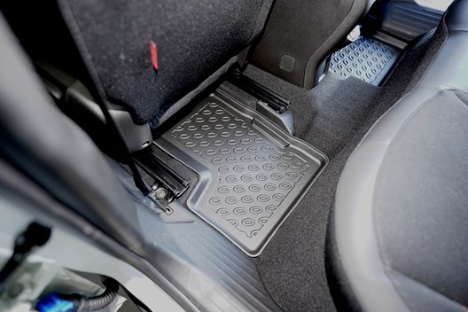Premium Fußraumschalen kompatibel mit Jeep Renegade 4xe Plug-in Hybrid 6.2020-