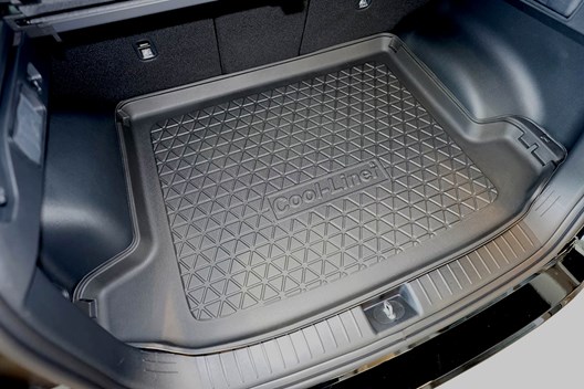 Premium Kofferraumwanne für Hyundai Tucson III (NX4) (auch Hybrid) 12.2020- / für Kia Sportage V (NQ5) (auch Hybrid) 1.2022- / FÜR MODELLE MIT VARIOBODEN AUF HÖCHSTER EBENE