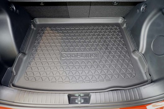 Premium Kofferraumwanne für mit Hyundai Kona II 4.2023- / FÜR MODELLE MIT VARIOBODEN AUF HÖCHSTER POSITION