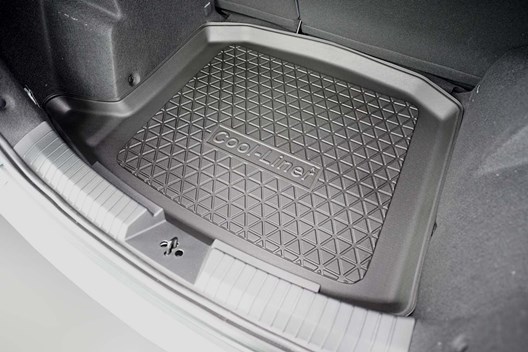 Kofferraumwanne für Dacia Duster III 6.2024- / für MODELLE OHNE VARIOBODEN (vertiefte Ladefläche)